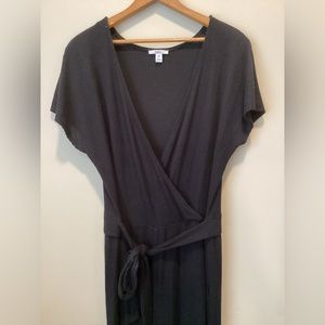 Bar lll Black Jumpsuit with Wrap Around Fabric Belt size XXL